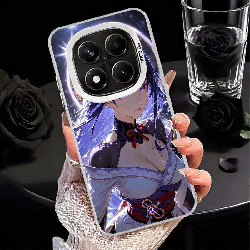 Genshin Impact Raiden Shogun Soft Phone Case for Xiaomi Redmi Note 13 14 15 Pro Plus 12S 12 11S 11 11T 10S 10 Shockproof Cover B