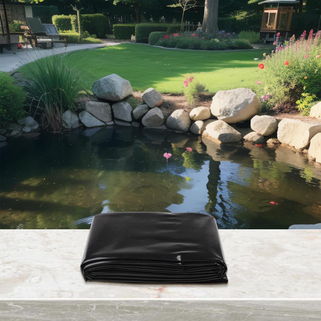 Flexible Pond Liner Pond Liner Garden Landscaping 10x10ft Flexible Installation Aquatic Safe Easy Installation