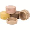 4pcs/set Silicone Travel Containers Set Leak-Proof Jars for Lotion Cream, Toothpaste Small Jewelry Storage Bottle Splitter