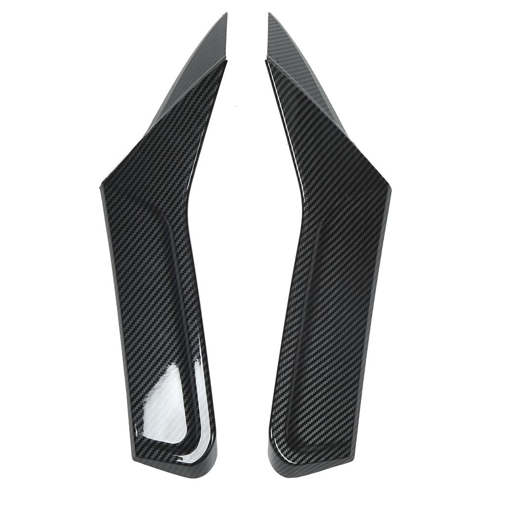 1 Pair Rear Window Side Spoiler Wing Splitter Canard Trim Car Accessories Replacement for MK8 VIII R GTD 2020+ Carbon