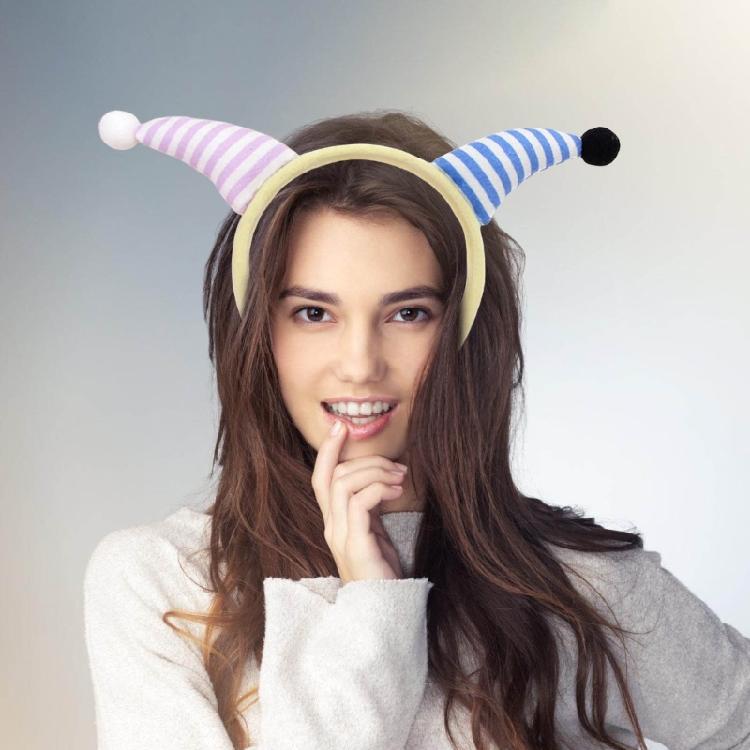 Unique Hairbands Festive Clown Horn Birthday Party Photo Booth Props for Girls