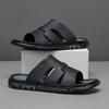 Mens Slippers Summer Casual Shoes Beach Sandals Outdoor Slides Walking Comfort Leather Luxury Designer Lightweight