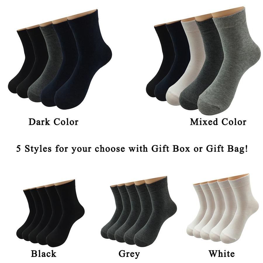 5 Pairs/Lot Socks Men Dress Wedding Cotton Solid Color Black Brand Fashion Breathable Casual Meias Male Sock Gift