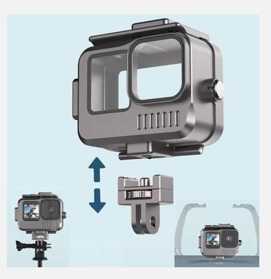 Aluminum Waterproof Case Underwater 40M Protective Housing Shell for Gopro Hero 12 11 10 9 Accessories Tow Cold Shoe Design