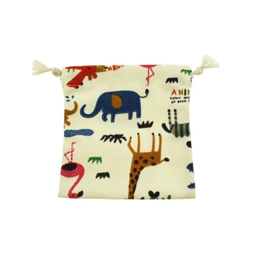 Speed Mao Cute Animal Print Drawstring Storage Bags (3-Piece Set) - Large, Medium, and Small