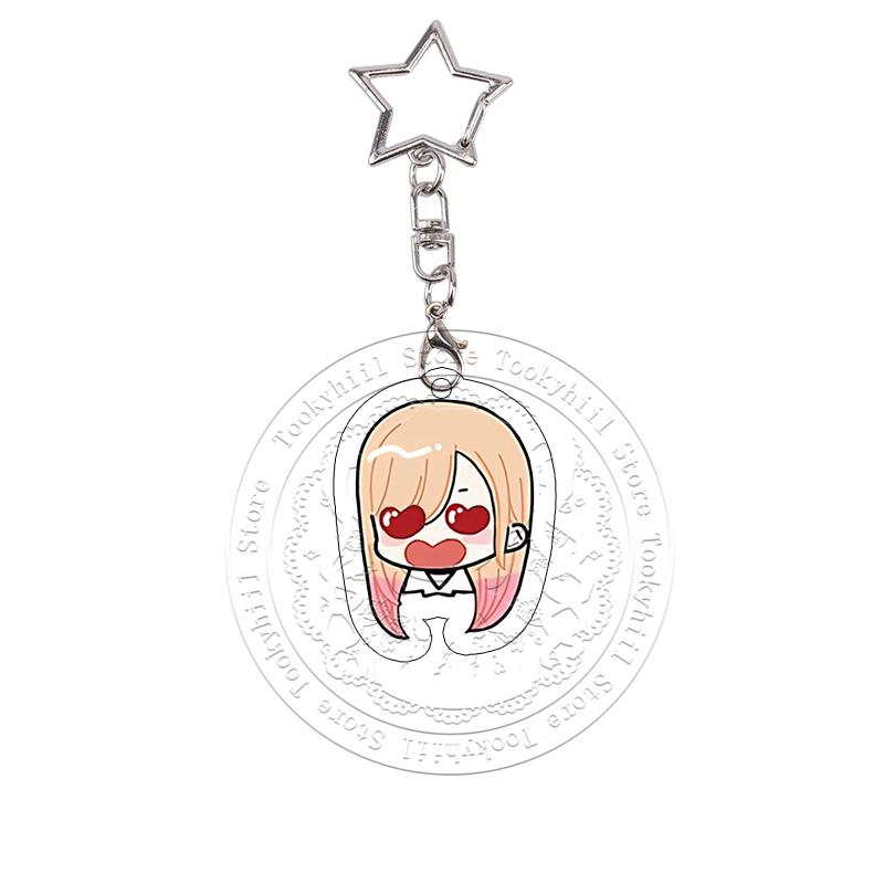 My Dress-Up Darling Acrylic Keychain Cos Props Chibi Cute Anime Charms Marin Kitagawa Keyring Bag Pendant Decoration Cartoon