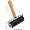 Ciieeo 4 Pcs Rubber Brayer Rubber Roller Ink Stamping Roller Rubber Brayer Roller Rollers Oil Painting