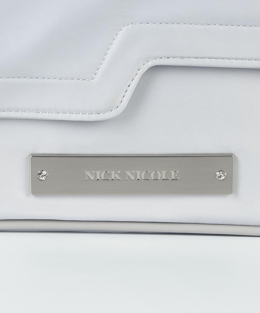 Nick&Nicole Crystal Wave Point Messenger Bag_Silver