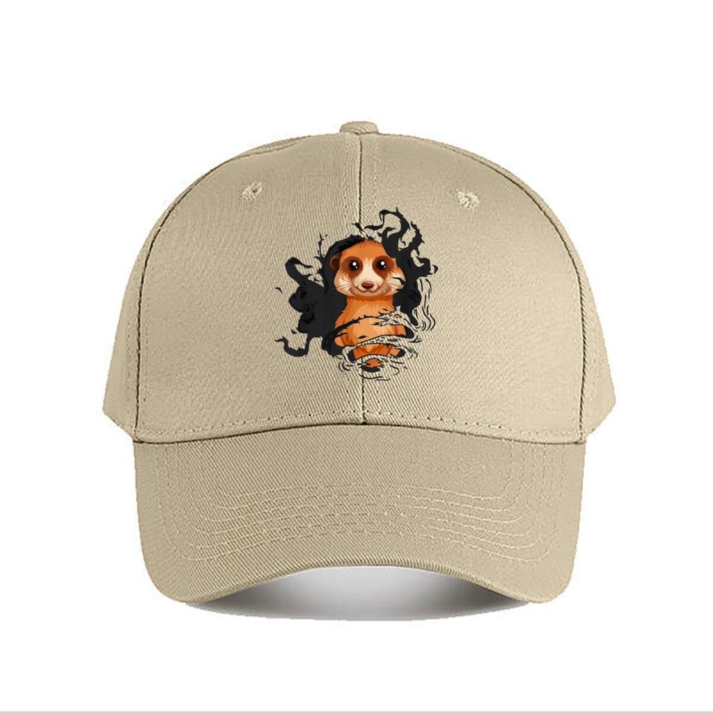 Surrealer Erdmännchen Kunst Grafik Baseballkappe Mode Outdoor Sport Sonnenhut Unisex Snapback Kappe Damen