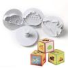 4PCS/set Airplane, Vehicle,Tank, Car Shape Plastic Biscuit Cookie Cutters Fondant Pastry Mold Cake Decorating Tools Candy Molds