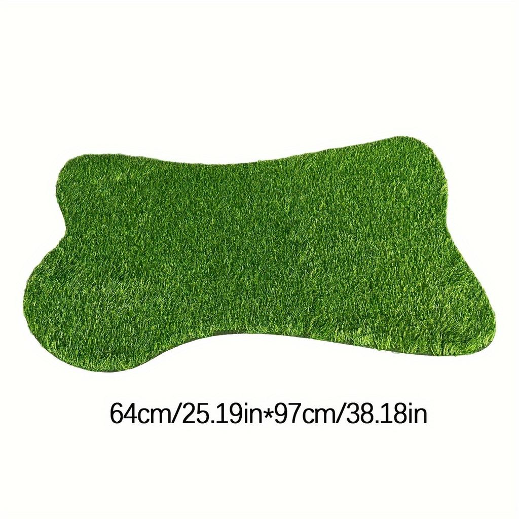 TPR Rubber Bottom Dog Potty Training Mat Easy Clean Anti-odor Indoor Pet Grass Mat Washable Reusable Puppy Diaper Grass Mat