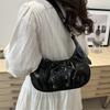 Shoulder Bag for Women Pu Leather Slings Bag Handbag Retro Clutch Purse with Zipper Closure for Evening Party Daily