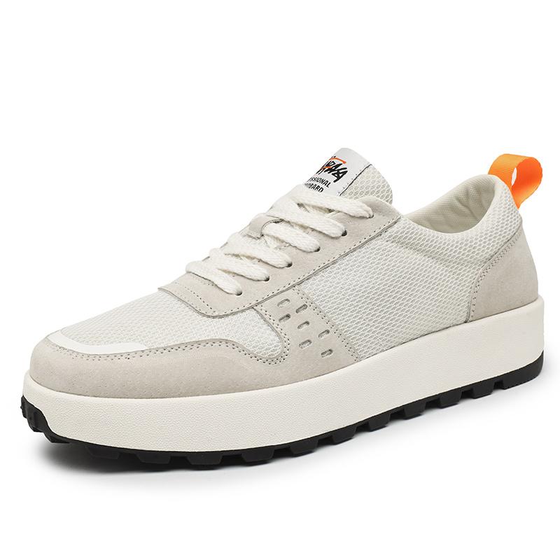 

Fashion Fashionable Men s Sports Casual Shoes Lightweight Sneakers Outdoor Walking Shoes Leisure Walk Male Tenis Masculino New Trainers 44 бежевый