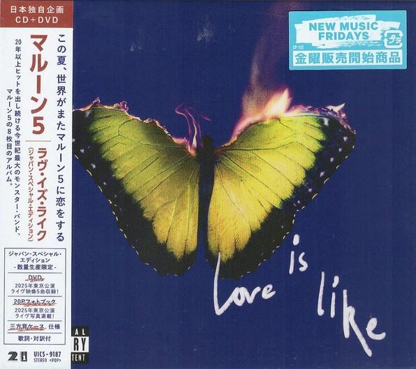

CD MAROON 5 Love Is Like Japan Специальное издание UICS9187 222 2025 Япония Оби Рок