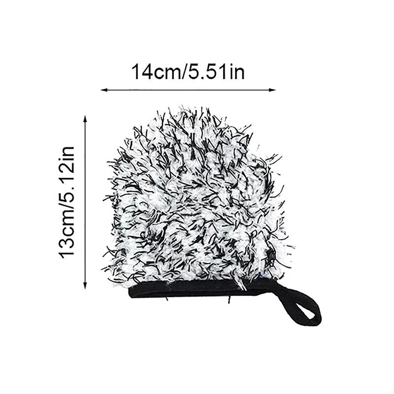 Thick double-sided ultra-fine fiber wheel detail washing gloves ultra soft car detail washing gloves