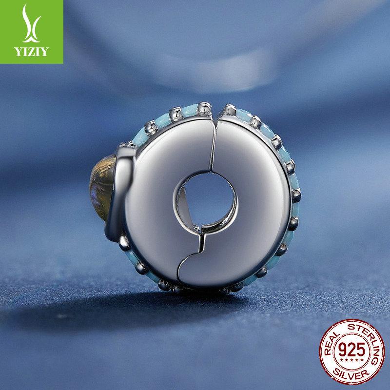 Moonstone Magic Heart-Shaped Diy Bracelet Positioning Buckle, Popular S925 Silver Bead Spacer Accessories