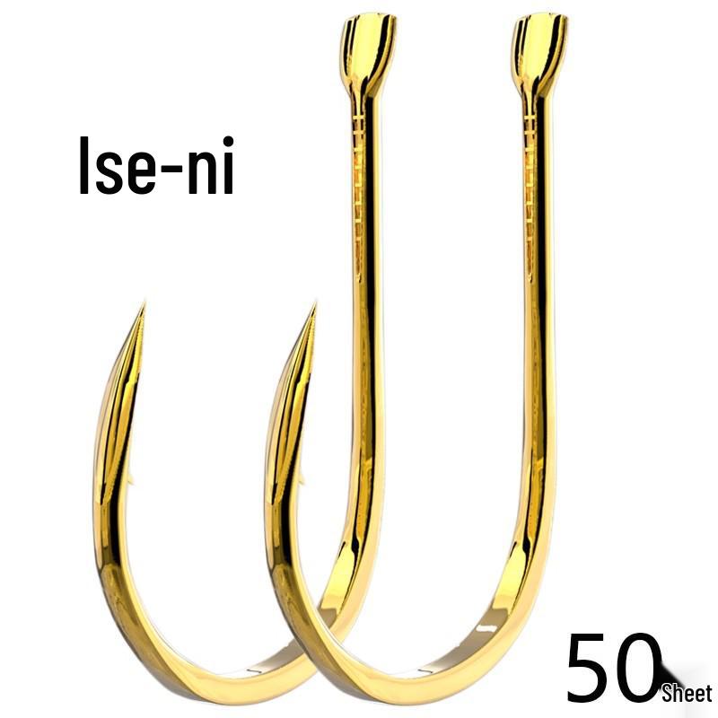 

Двойной крючок из углеродистой стали с бородками для дикой рыбалки Size 8