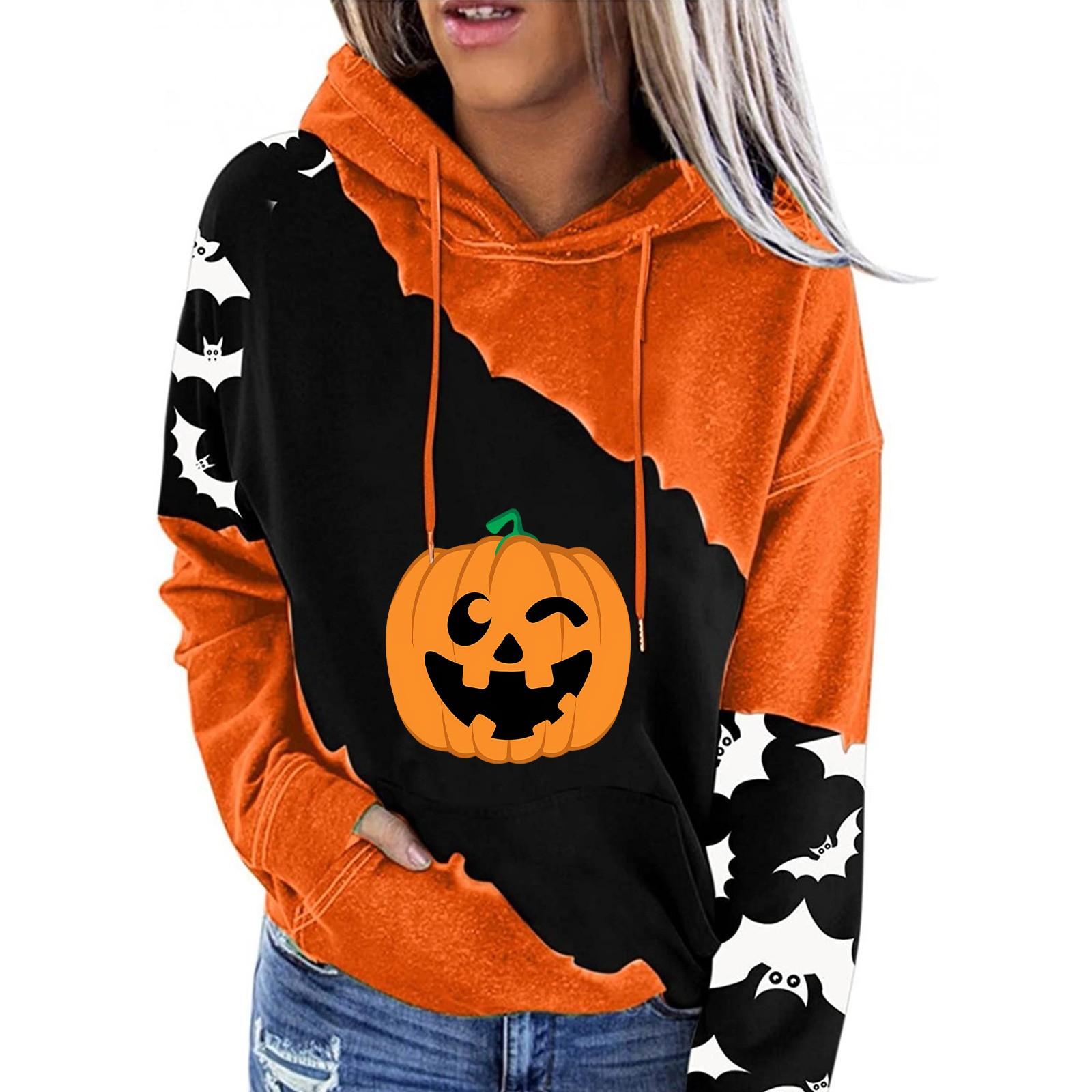 Женский пуловер с принтом Хэллоуина — фото 3