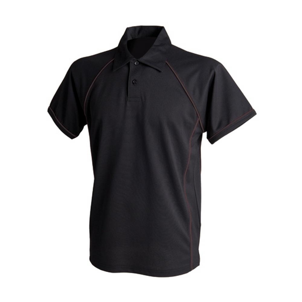Finden & Hales Mens Contrast Piping Polo Shirt