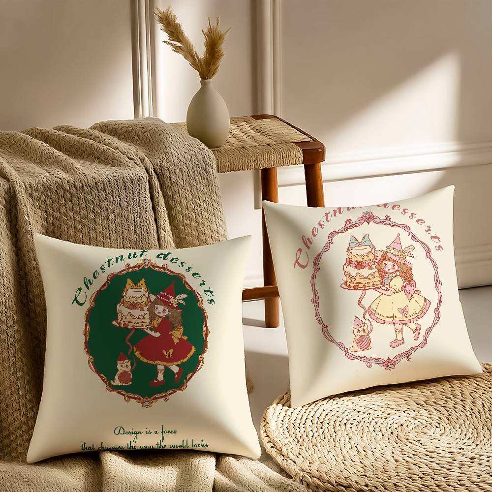 Kreative Feier Schöne Mädchen Kissenbezug Bedrucktes Gebürstetes Fleece Kissen Babyhaut-Haptik Umweltfreundliche Sublimationsfarbe