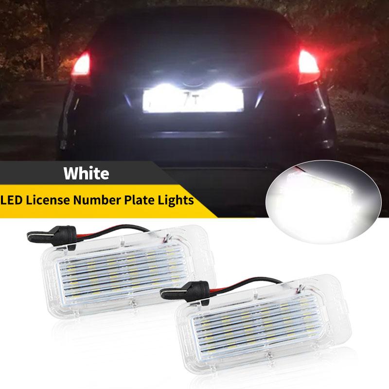 2PCS Super Bright LED License Number Plate Light For Ford Focus 5D Fiseta 2009-up Mondeo 2008-up OEM# 6M2A13550AA, 6M2A13550AC