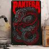Vintage Rock Band Metal Poster, Wall Art for Bar