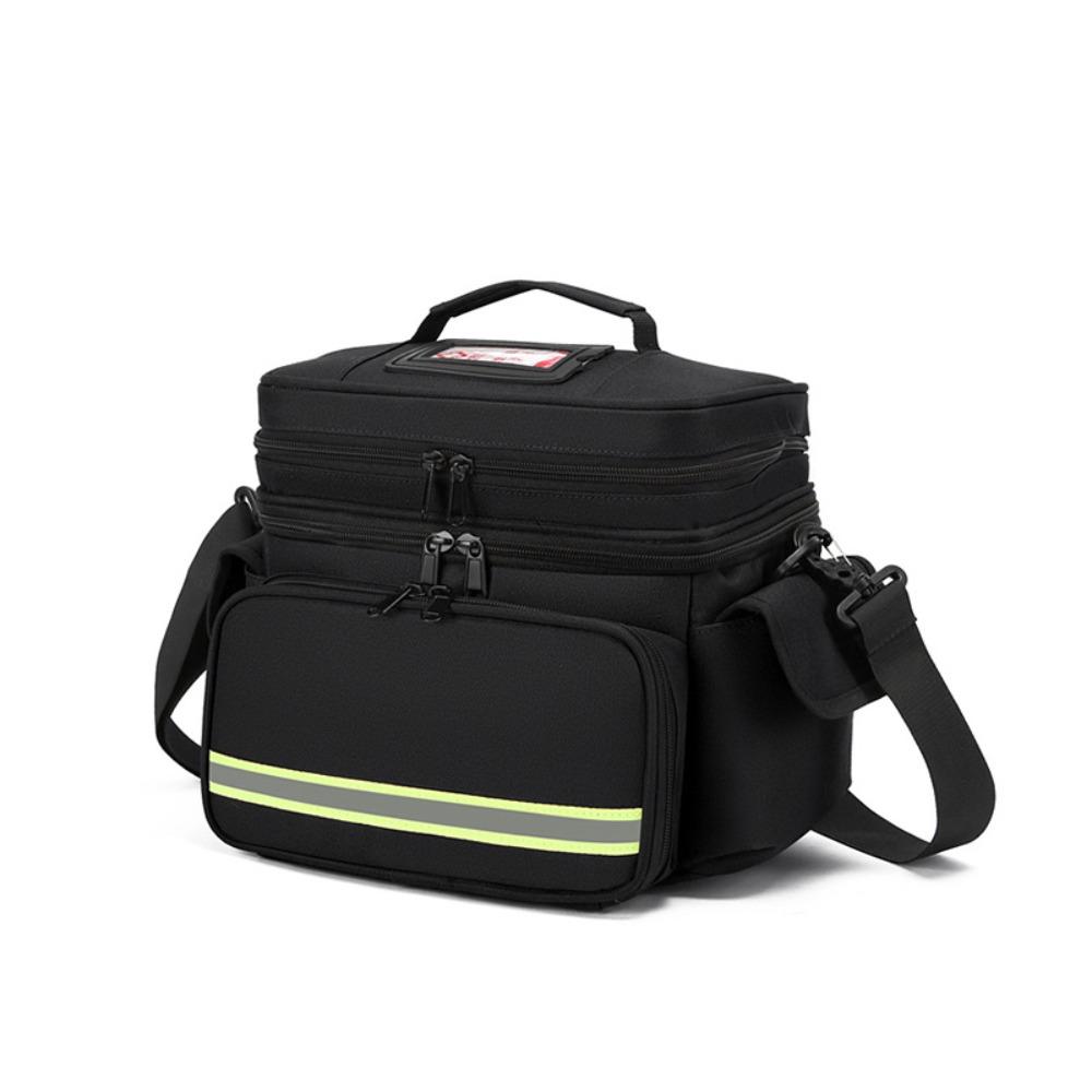 Empty Double Layer Medicine Bag Emergency Rescue First Responder Organizer  Home