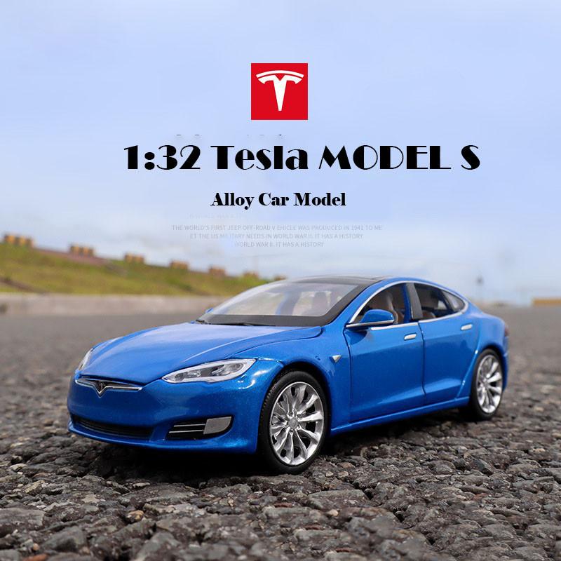 1/32 Tesla MODEL S Legering Auto Model Diecasts & Speelgoedvoertuigen Speelgoedauto's Gratis Verzending Kinderspeelgoed voor Kinderen Geschenken Jongens Speelgoed