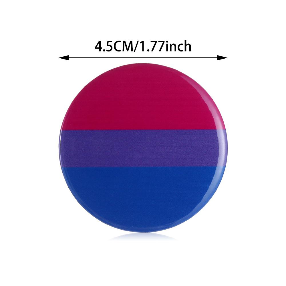 Round/Square Pride Rainbow Gay Pins Flag Tinplate Badge Support Gay Lesbian Bisexual Transgender Symbol Pin Icons Brooch