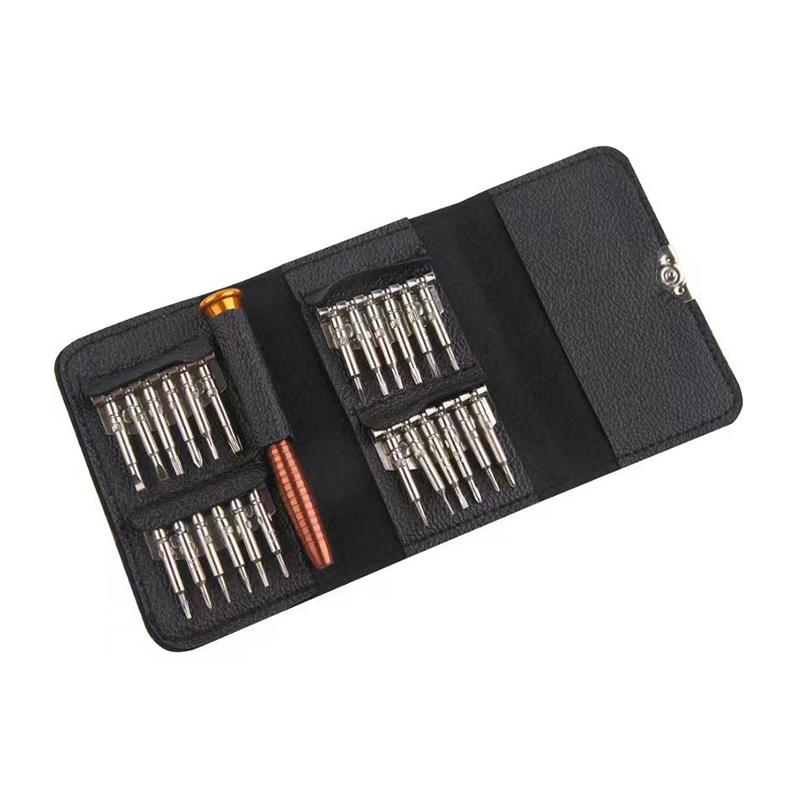 

Набор отверток 25 в 1 Torx Многофункциональный набор инструментов для ремонта и вскрытия Прецизионная отвертка для телефонов Планшетный ПК Ручной инструмент чёрный