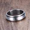 Vnox Rotatable Spinner Ring For Men Women,6/8mm Solid Glossy Matte Wedding Band,Basic Simple Casual Classic Retro Fraternal Ring