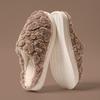 Imitation sheep cotton slippers women's winter thick bottom non-slip warm couple home silent fluffy slippers men