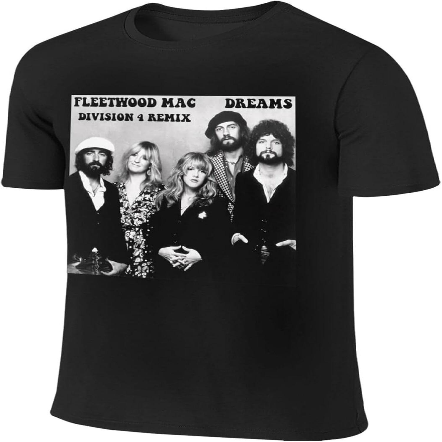 Rashmika Men s Short Sleeve T Shirts Fleetwood Mac Men s Shirts Crew Neck Running t-Shirt for Men S