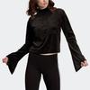 adidas Originals Serie Maglione Tinta Unita Delicato sulla Pelle Comodo Pullover Felpa Donna maglione Nero EC1899