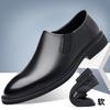 Foreign Trade 2024 New Business Men's Shoes One Pedal Casual Leather Shoes Sleeve British Style Pointed Chelsea Loafers