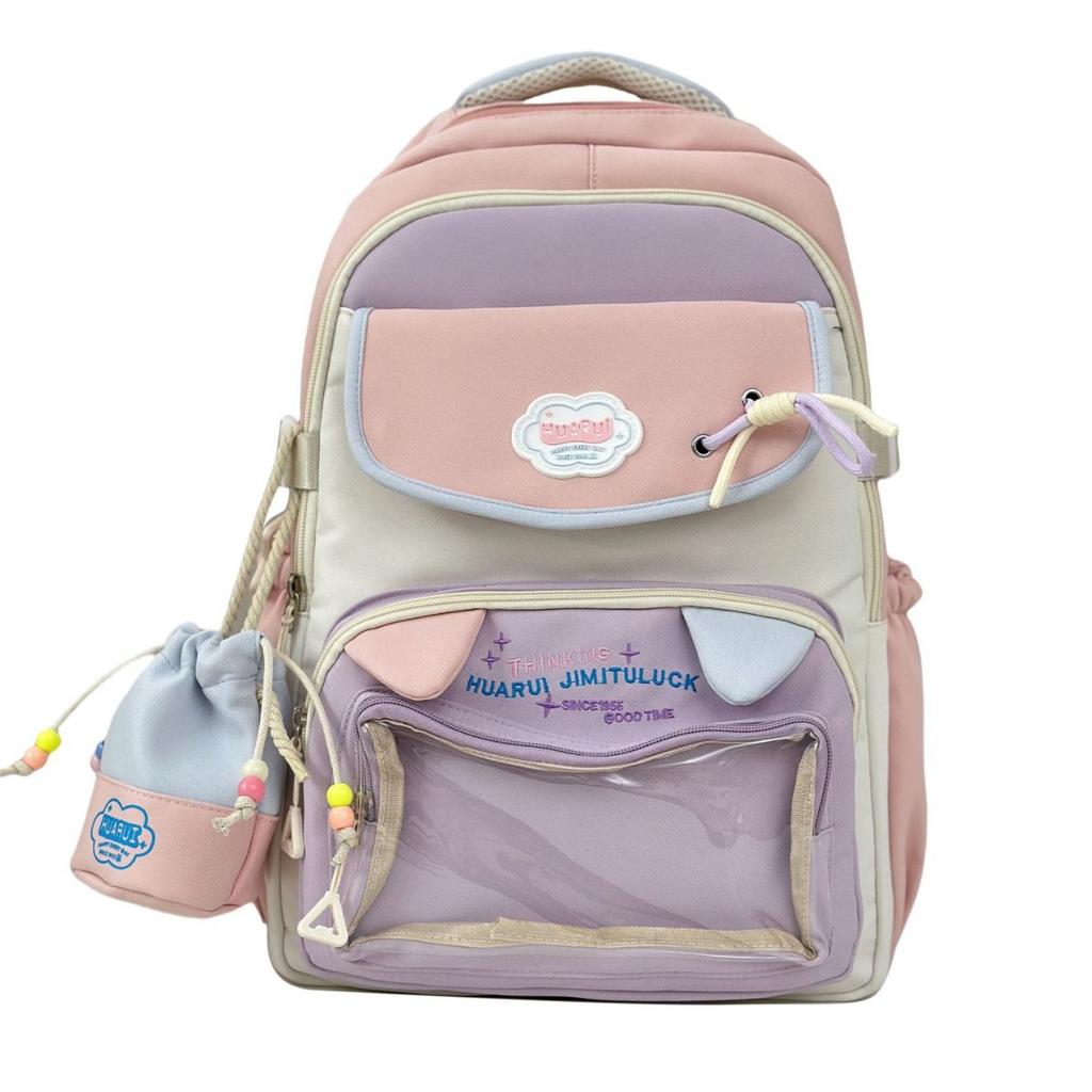 Dopamine Pain Pack Backpack New Large Capacity Backpack Cute Junior High School Student Female Backpack