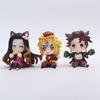 Demon Slayer Tanjiro Kamado Nezuko anime cartoon figure blind box creative  statue model ornament surprise gift box
