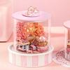 DIY 3D Dollhouse Miniature Home Decoration with Wooden Furniture ,with Dustproof Cover