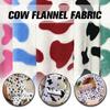 Tela de Terciopelo 100*160cm Lindo Patrón de Vaca Lechera Tela de Franela Suave Para Costura DIY Ropa de Cama Pijamas Manta para Mascotas Cojín de Sofá