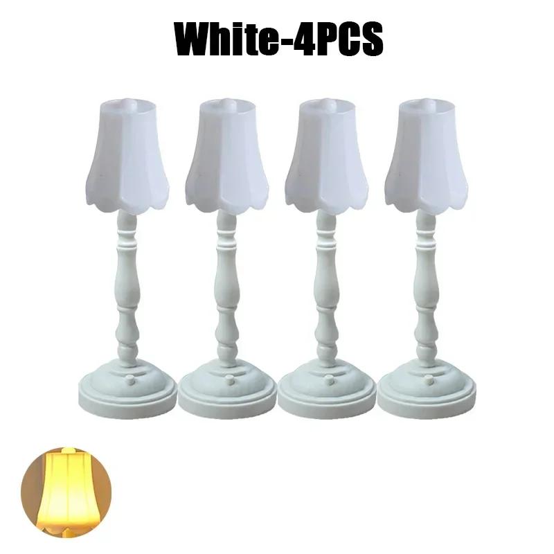 Mini Retro Small Table Lamp Desk Decoration Living Room Decoration Bedside LED Mini Model Night Lights Ornaments