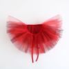 Colored Tulle Ruffled False Collar for Women Three-Layer Fake Collar for Halloween Costume Clown Neck Detachable Collar Shawl