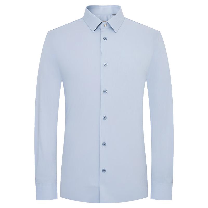 Baoxiniao Men s Business Casual Square-Collar Long-Sleeve Shirt 44