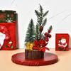 Mini Christmas Tree With LED Light Small Pine Tree Table Xmas Decor Gifts