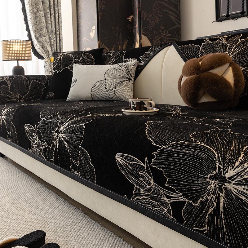 Chenier Sofa Cushion, Universal In All Seasons, Non-Slip And Dirt-Resistant Seat Cushion, Modern New Chinese Sofa Cover Cover Cloth Towel