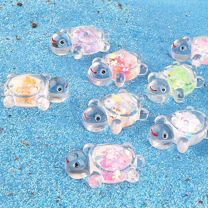 

5/10pcs Glow in The Dark Resin Turtle Figurines Vibrant Colorful Turtle Decor Miniature Ornaments for Indoor Outdoor Home Garden 5pcs