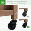 72 H Horticulture Garden Planter with Trellis for Vine Climbing Plants Raised Box Outdoor w/Drainage Holes Raised Garden Bed Pl