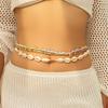 Ingemark 6Pcs Boho Starfish Pendant Waist Chain for Women Girls Summer Beach Bikini Elastic Belly Belt Y2K Jewelry Accessories