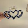 Acrylic Love Hair Claw Clip for Girls Korean Colorful Transparent Head Shark Hairpin Women Hair Accessories Crab Clip