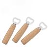 Wood Handle Beer Bottle Opener, Stainless Steel Beer Bottle Opener, Solid Wood Beer Bottle Key