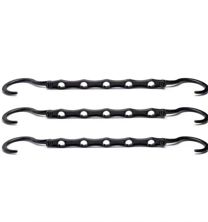 Органайзеры для шкафов и хранения вещей Волшебные вешалки для экономии места для одежды Closer Organizer Вешалка-органайзер Необходимые принадлежности для общежития 3 Pack чёрный 888₽